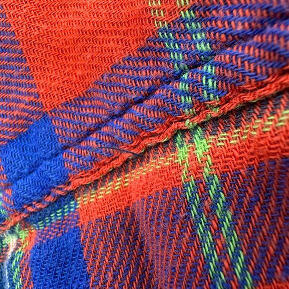 Polo Ralph Lauren XS Plaid Flannel Shirt Womens Relaxed Fit Cotton Fall Wardrobe - Picture 10 of 11